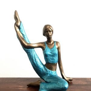 Mujer yoguini dorada/ turquesa o verde agua